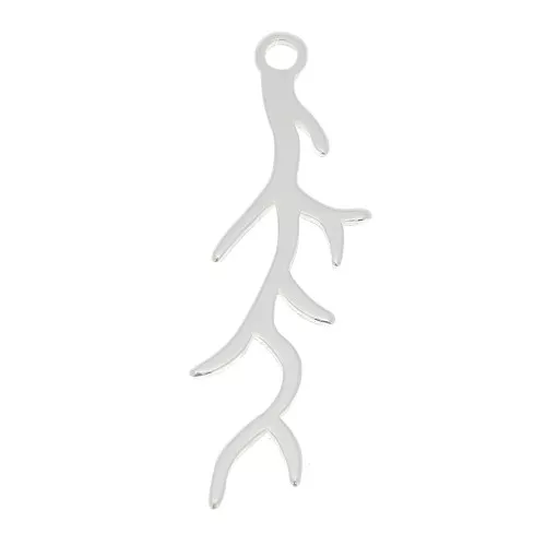 Pendente corallo 26x7 mm in Argento 925 x1