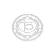 Intercalare rotondo 15 mm Chakra n°2 - Sacro - Argento 925 x1