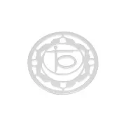 Intercalare rotondo 15 mm Chakra n°2 - Sacro - Argento 925 x1