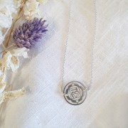 Intercalare rotondo 15 mm Chakra n°2 - Sacro - Argento 925 x1