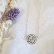 Intercalare rotondo 15 mm Chakra n°2 - Sacro - Argento 925 x1