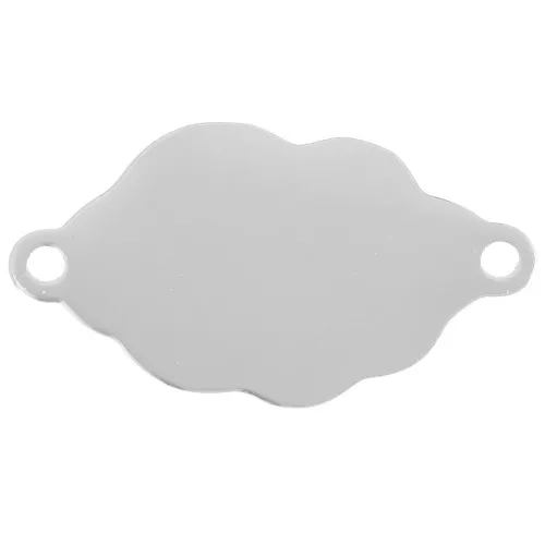 Distanziatore a 2 anelli per nuvole 20x11 mm - acciaio inossidabile 304 x1