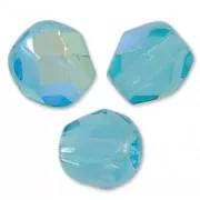 Teal - Faccette 4 mm Light Teal AB x50 Faccette 4 mm Light Teal AB x50