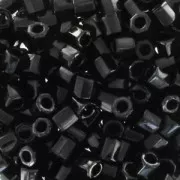 Miyuki Delica 8/0 Hex Cut DBLC0010 - Black