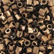 Miyuki Delica 8/0 Hex Cut DBLC0022 - Bronzo scuro metallizzato x10 g