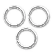 Anellini aperti mm.  7x1 argentato x50
