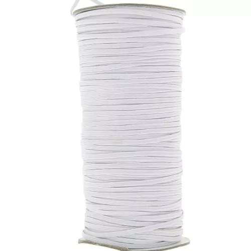 Elastico piatto 3 mm Bianco x180 m