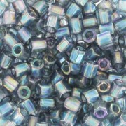 Miyuki Delica 8/0 Hex Cut DBLC0111 - Tr Blue Gray Gold Luster|raw }}