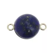 Intercalare incastonato rotondo per cabochon fondo piatto 10 mm - Gold filled x1