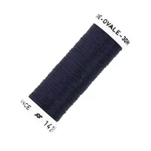 Filo da ricamo Seta ovale Navy Blu (1426) x30m