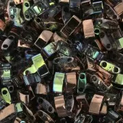Miyuki Half Tila Beads 5x2.3x1.9mm HTL-55020 - Crystal Copper Rainbow x10g