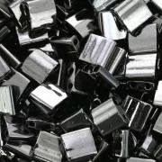 Miyuki Tila Beads 5x5x1.9 mm TL-55036 - Black Full Chrome x10g