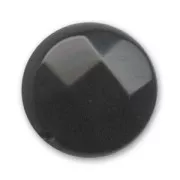Perlina Black Onyx disco piatto con sfaccette mm. 12 x1