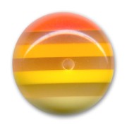 Perla tonda piatta mm. 20 multistrato Giallo x1