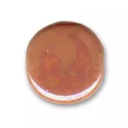 Disco piatto in ceramica mm. 13 Arancio iridato