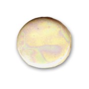 Disco piatto in ceramica mm. 13 Crema iridato|raw }}