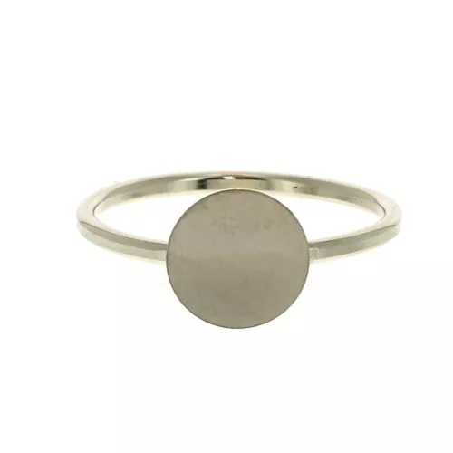 Anello sottile con piatto per cabochon 8 mm - Gold filled dimensione 54 x1