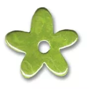 Fiore in ceramica mm. 35 Verde iridato