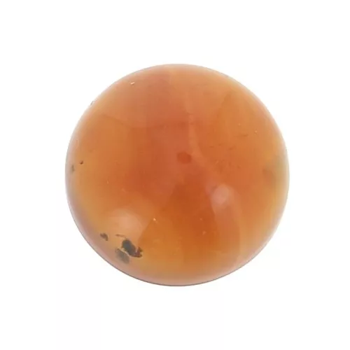 Cabochon rotondo 10 mm in pietra gemma - Corniola x1