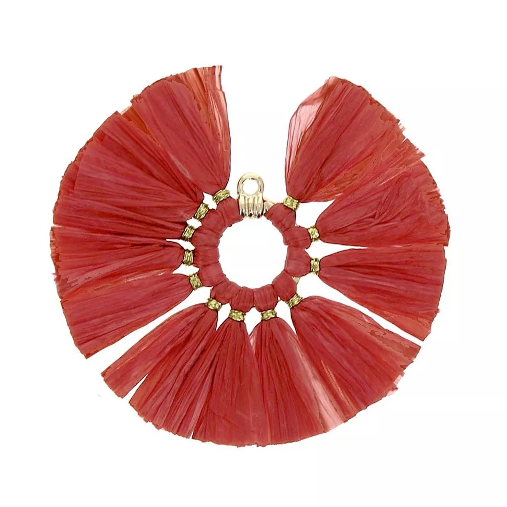 Accessories Attic - Pompon per lavori di cucito al metro, 22 m, 10 mm, con frangia a pompon, colore: viola scuro