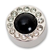 Chiusura a vite con strass mm. 11 Black x1