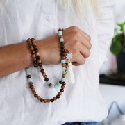 5 Set di perle guru 10 mm e 8 mm per realizzare un Mala tibetano - Jojoba