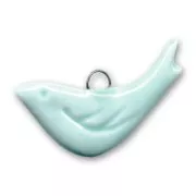 Uccello in ceramica mm. 15x30 Blu