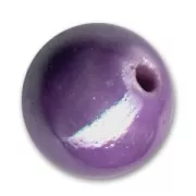 Perle brillanti in ceramica mm. 9 Cinnamon x5