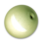 Perle brillanti in ceramica mm. 9 Verde pallido x5|raw }}