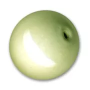 Perle brillanti in ceramica mm. 9 Verde pallido x5