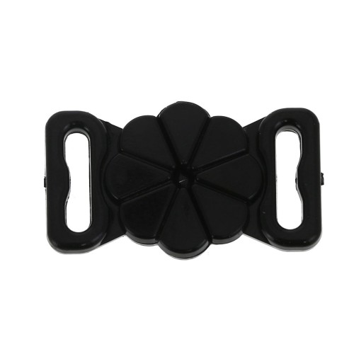 Attacco Costume da bagno 18 mm - forma fiore - Nero x1