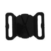 Attacco Costume da bagno 17 mm - forma ovale - Nero x1