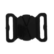 Attacco Costume da bagno 17 mm - forma ovale - Nero x1