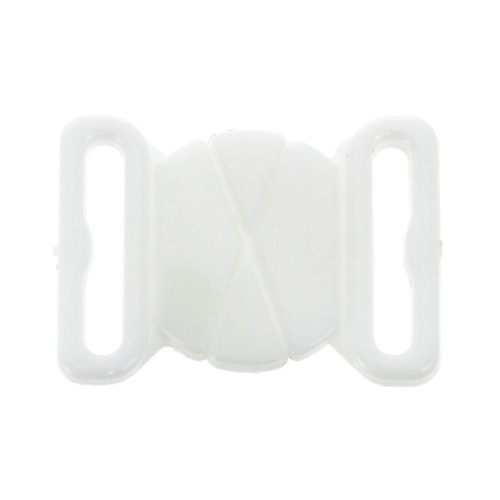 Attacco Costume da bagno 17 mm - forma ovale - Bianco x1