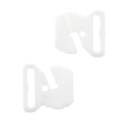 Attacco Costume da bagno 17 mm - forma ovale - Bianco x1