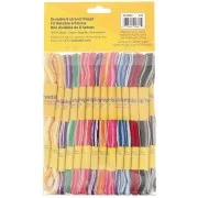 Assortimento 36 fili da ricamo per bracciale brasiliano & ricamo effetto ombra -x1