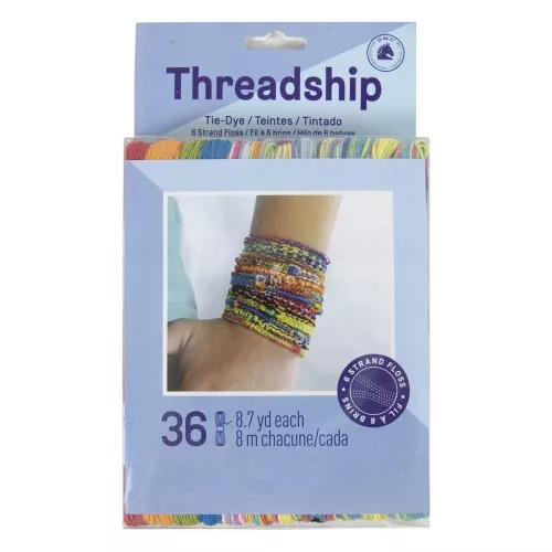 Assortimento 36 fili da ricamo per bracciale brasiliano & ricamo - Tie-Dye x1