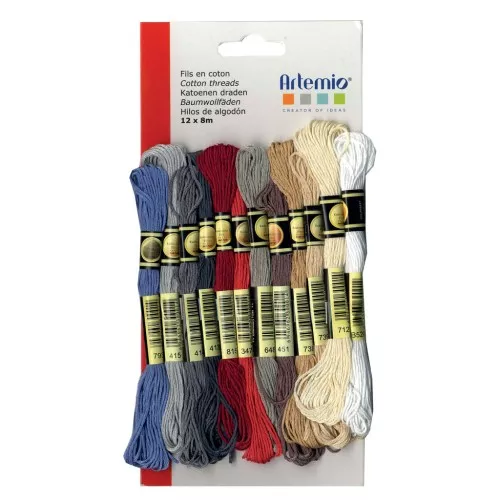 Assortimento 12 matassine per bracciale brasiliano & ricamo - Charme x1
