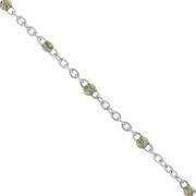 Catena con perle in resina epossidica 2 mm - Acciaio inossidabile - Dorato  x1m|raw }}