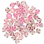 Rosa - Mix de Toupies en cristal PureCrystal 5328 4 mm Rose x50 Mix de Toupies en cristal PureCrystal 5328 4 mm Rose x50