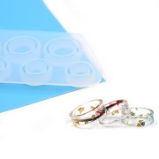 Stampo silicone per Stampo 8 taglias d'anellox larges et lisses in resina x1|raw }}