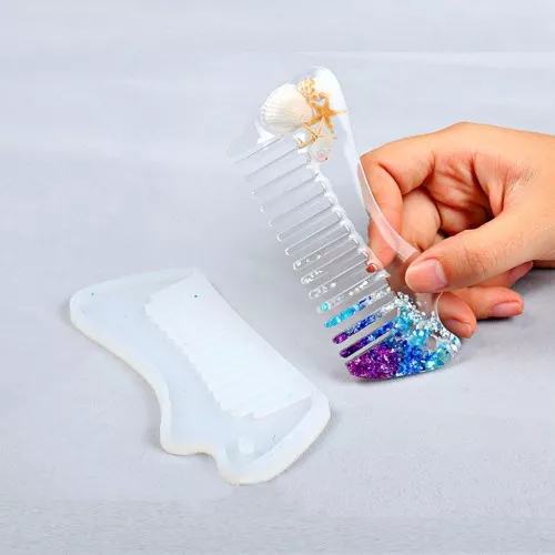 Stampo in silicone per realizzare un pettine di 113x50 mm in resina x1