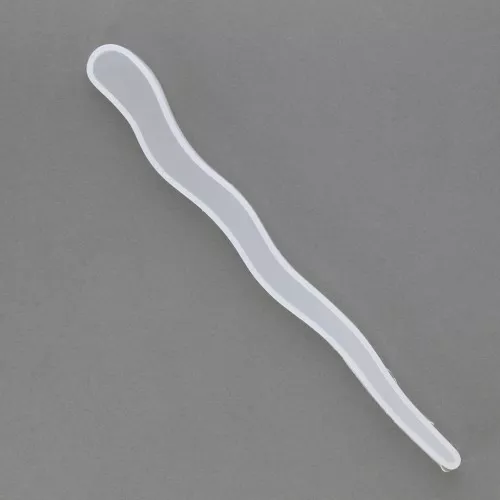 Stampo silicone per bastoncini per capelli 180 mm - forma ondulata - in resina x1