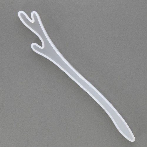 Stampo silicone per bastoncini per capelli 180 mm - forma rami - in resina x1