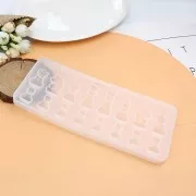Stampo silicone per resina modello giocco degli scacchi 210x90x11 mm x1