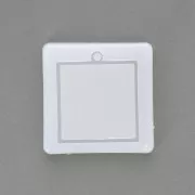 Stampo silicone quadrato scavato per realizzare dei pendenti in resina 47x41 mm x1