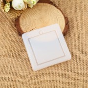 Stampo silicone quadrato scavato per realizzare dei pendenti in resina 47x41 mm x1