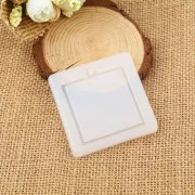 Stampo silicone quadrato scavato per realizzare dei pendenti in resina 47x41 mm x1