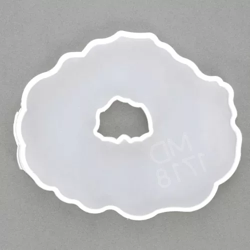 Stampo in silicone - forma geode scavato - 128x108 mm per resina x1