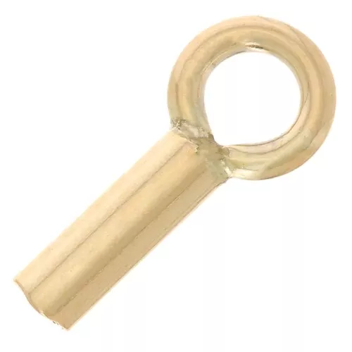 Chiudicordoncini per cordone 0.9 mm Gold filled x4